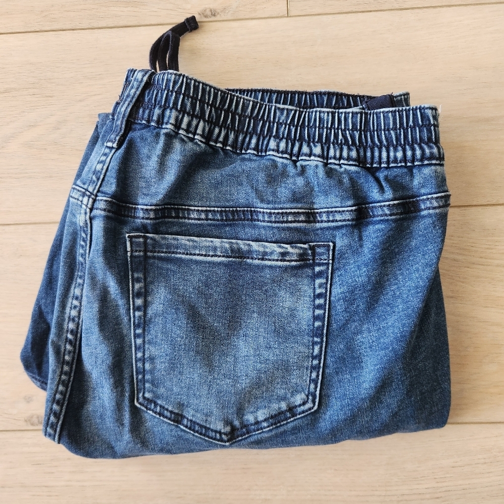 Torrid Pull On Boyfriend Side Stripe Jeans Womens Plus Size 2X Medium Wash Denim